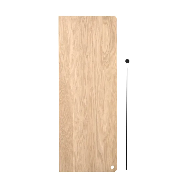 Stedge Add-on hylla - Vitpigmenterad ek-svart, 60 cm - Woud