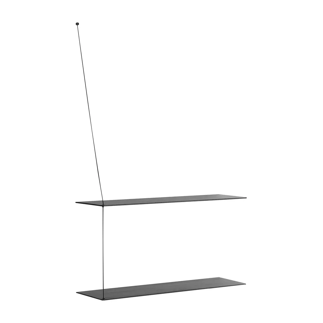 Stedge hylla 80 cm, Svartmålad ask Woud