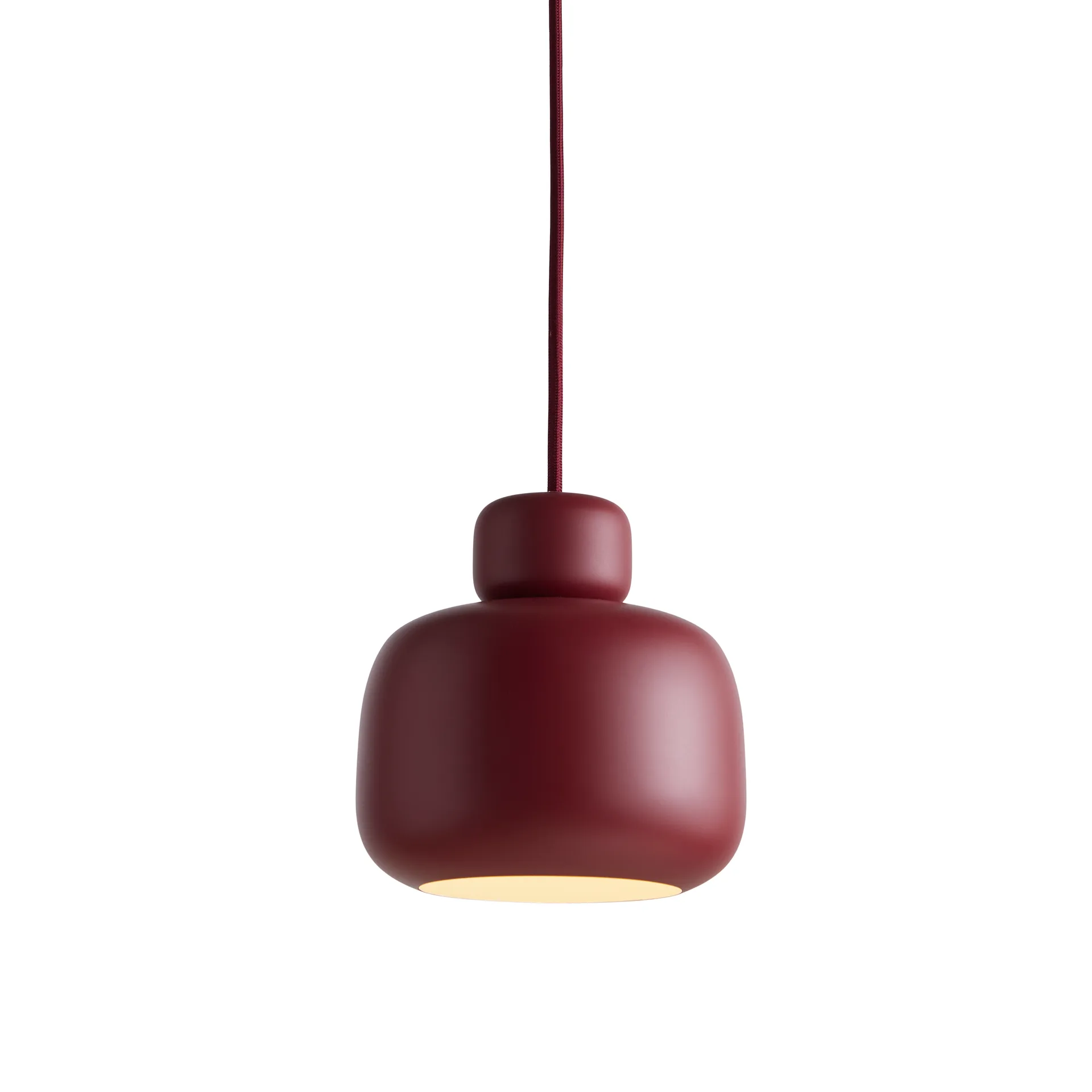 Stone pendel opalglas, Deep red Woud