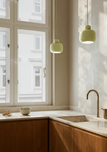 Stone pendel opalglas - Matcha green - Woud