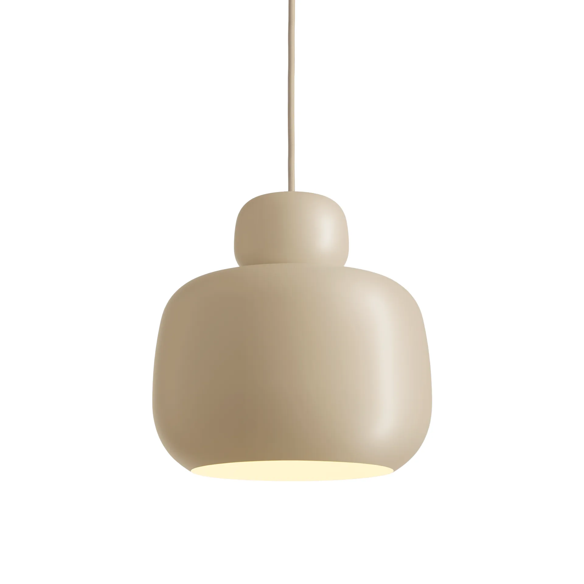 Stone taklampa large, Beige Woud