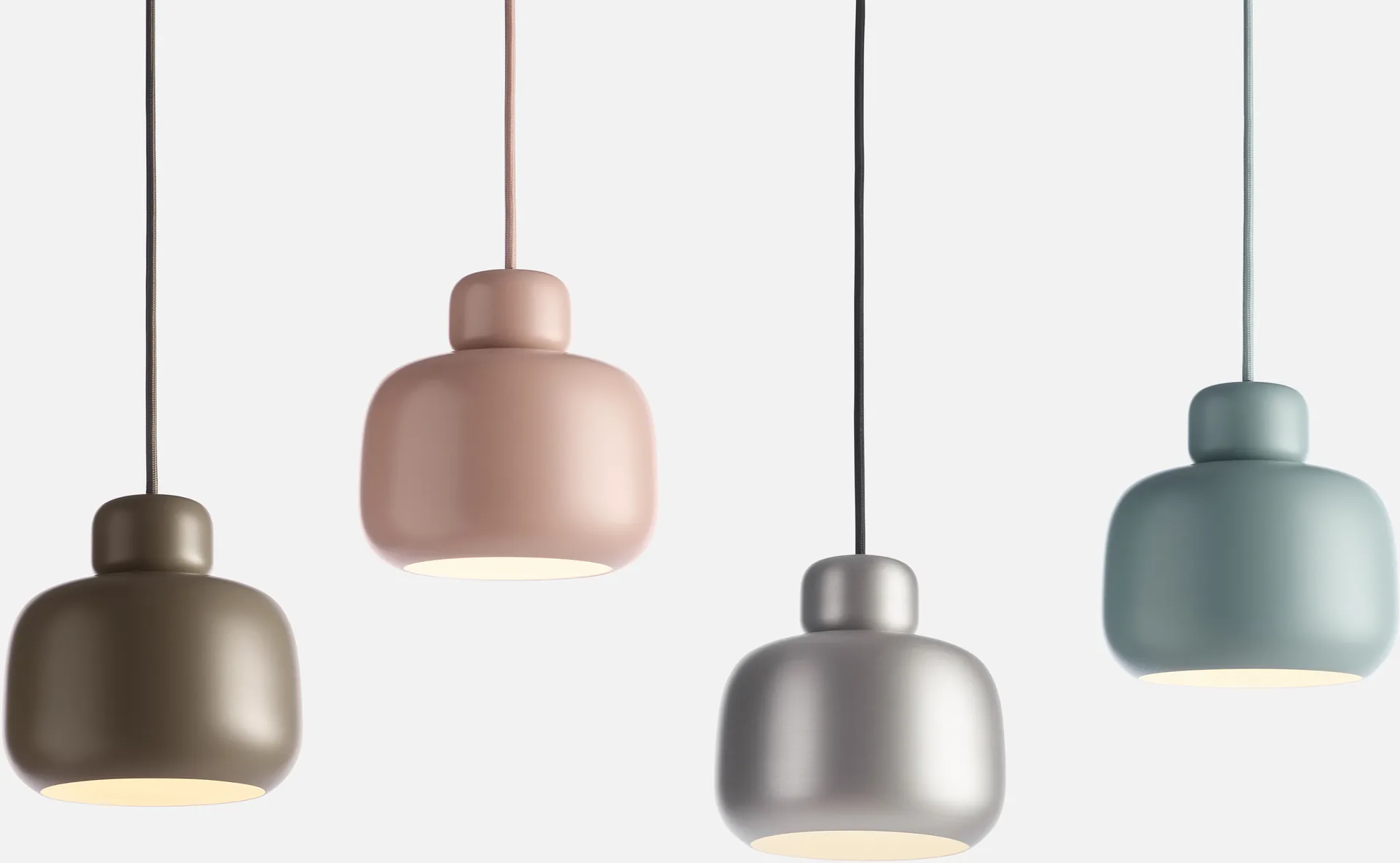 Stone taklampa small, Dusty rose Woud