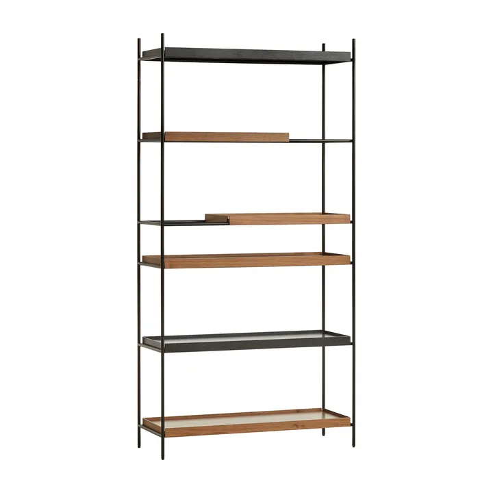 Tray hylla hög valnöt, 100x201 cm - Style 4 - Woud