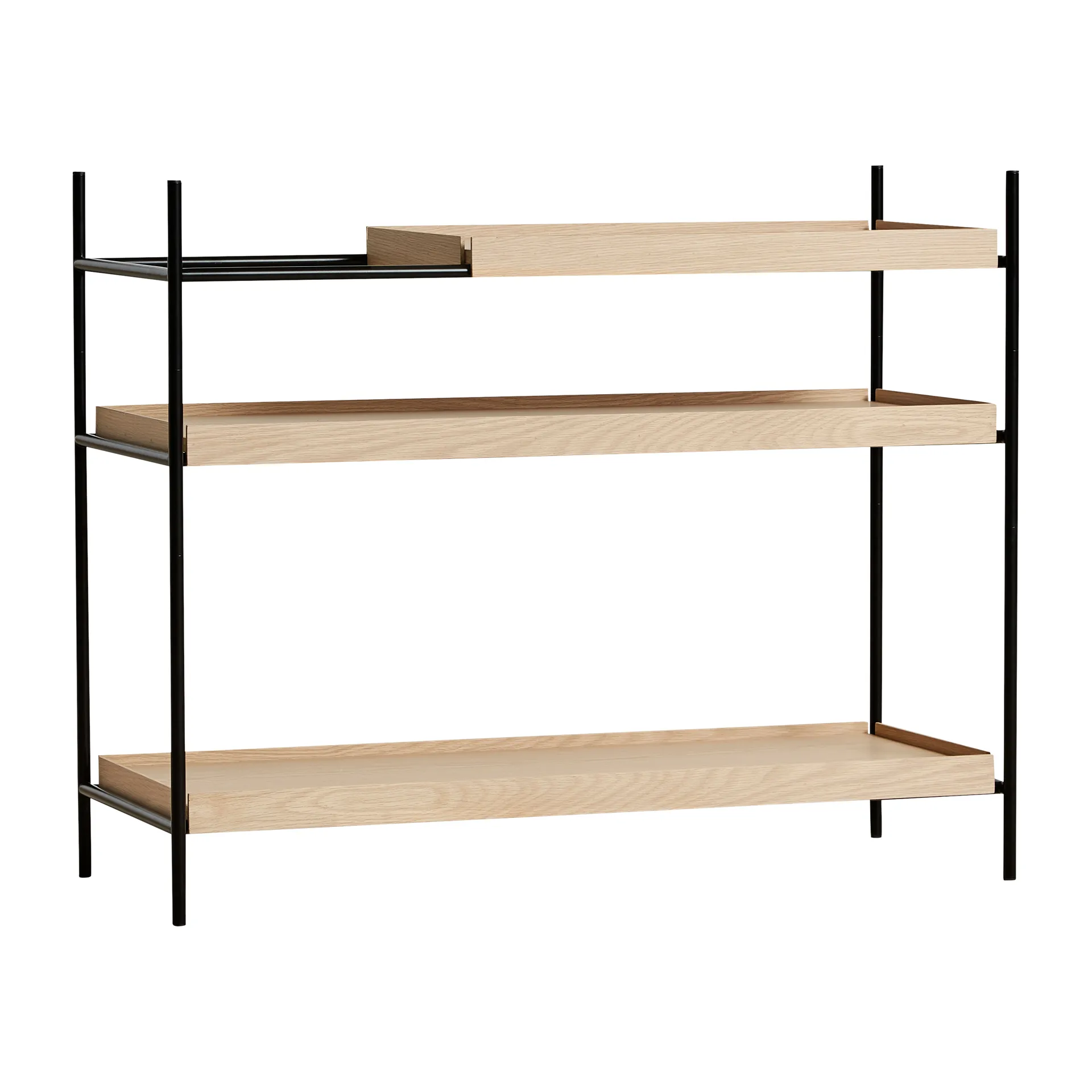 Tray hylla låg ek, 80x100 cm, Style 1 Woud