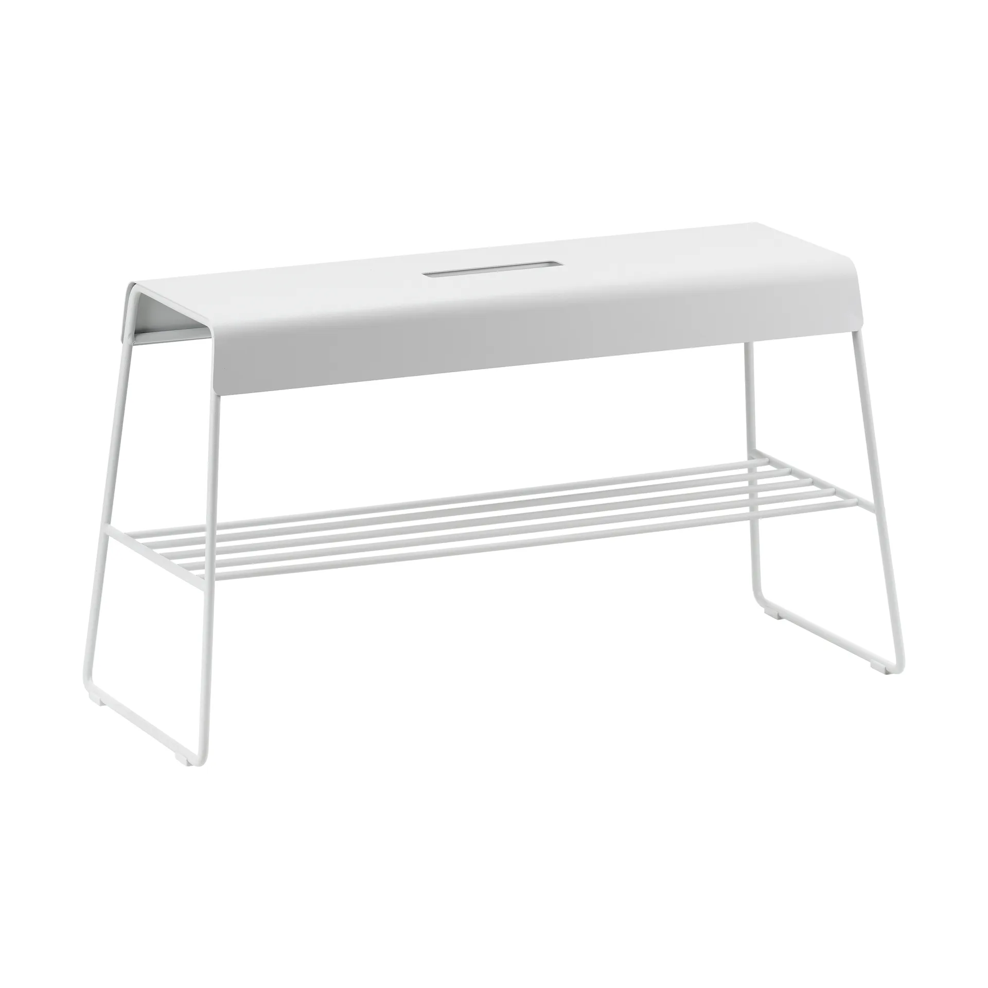 A-bench outdoor bänk med hylla 45 cm, Soft Grey (grå) Zone Denmark