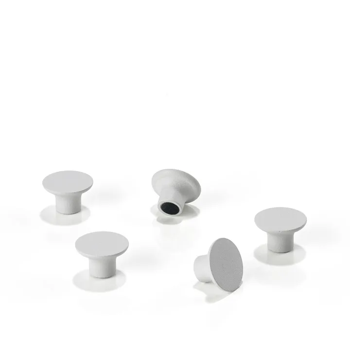 A-Magnet magnet - soft grey, 5-pack - Zone Denmark