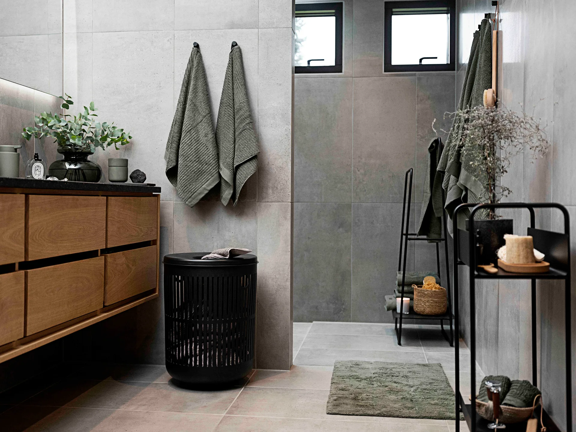 Classic handduk 50x70 cm, Olive green Zone Denmark