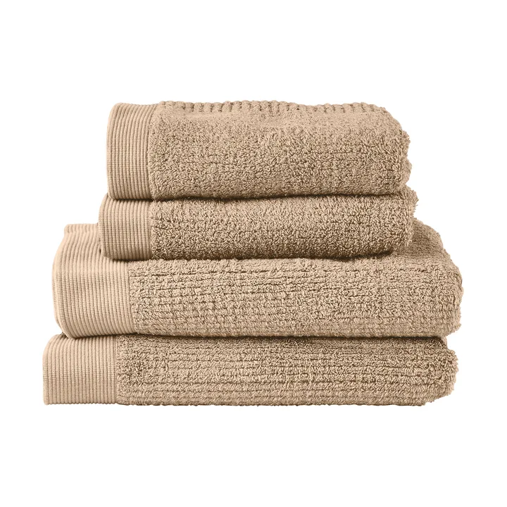 Classic handduksset 4 delar - Camel - Zone Denmark