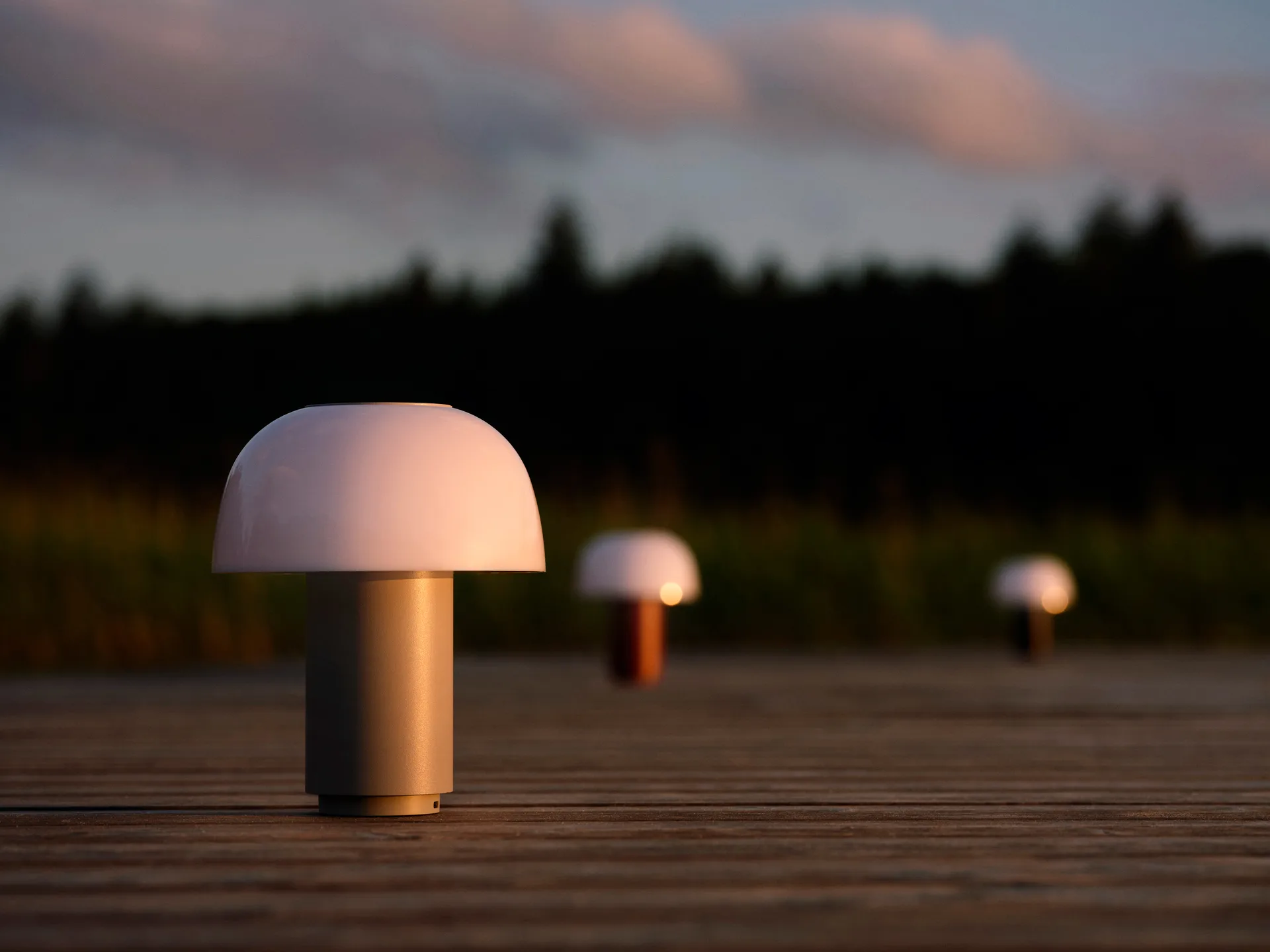Harvest Moon bordslampa portabel 22 cm, Warm grey Zone Denmark