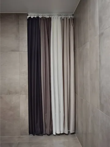 Lux duschdraperi - Soft grey, 180x200 cm - Zone Denmark