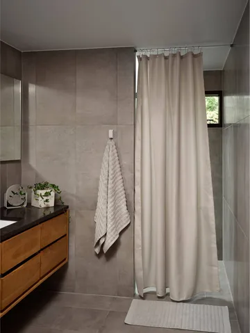 Lux duschdraperi - Soft grey, 180x220 cm - Zone Denmark