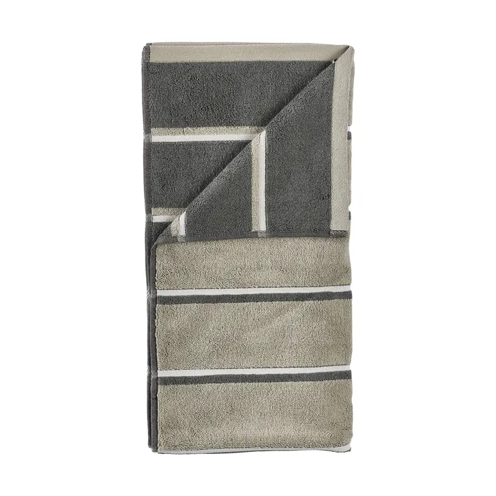 Sauna Handduk - Eucalyptus-olive green-soft grey, 50x100 cm - Zone Denmark