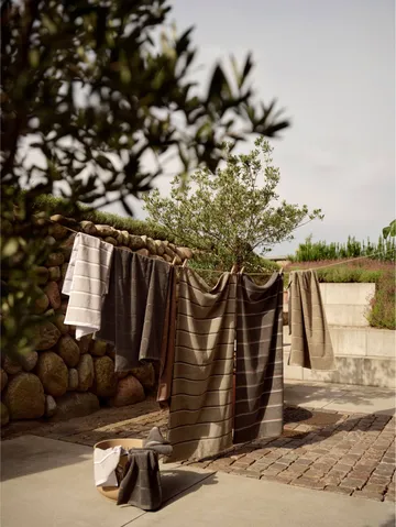 Sauna Handduk - Grey-blue fog-soft grey, 70x140 cm - Zone Denmark