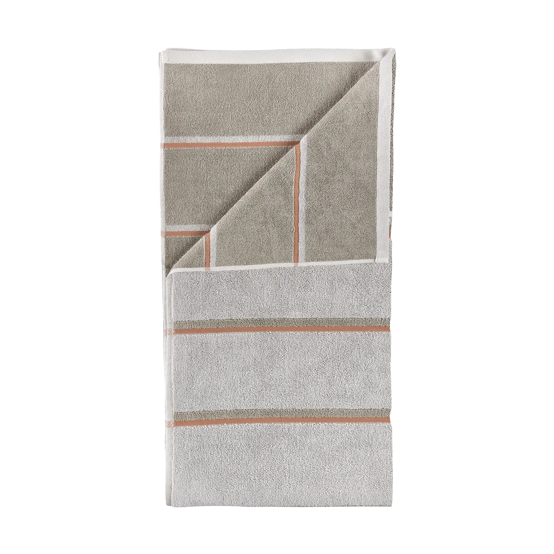 Sauna Handduk, Soft grey-eucalyptus-terracotta, 70x140 cm Zone Denmark