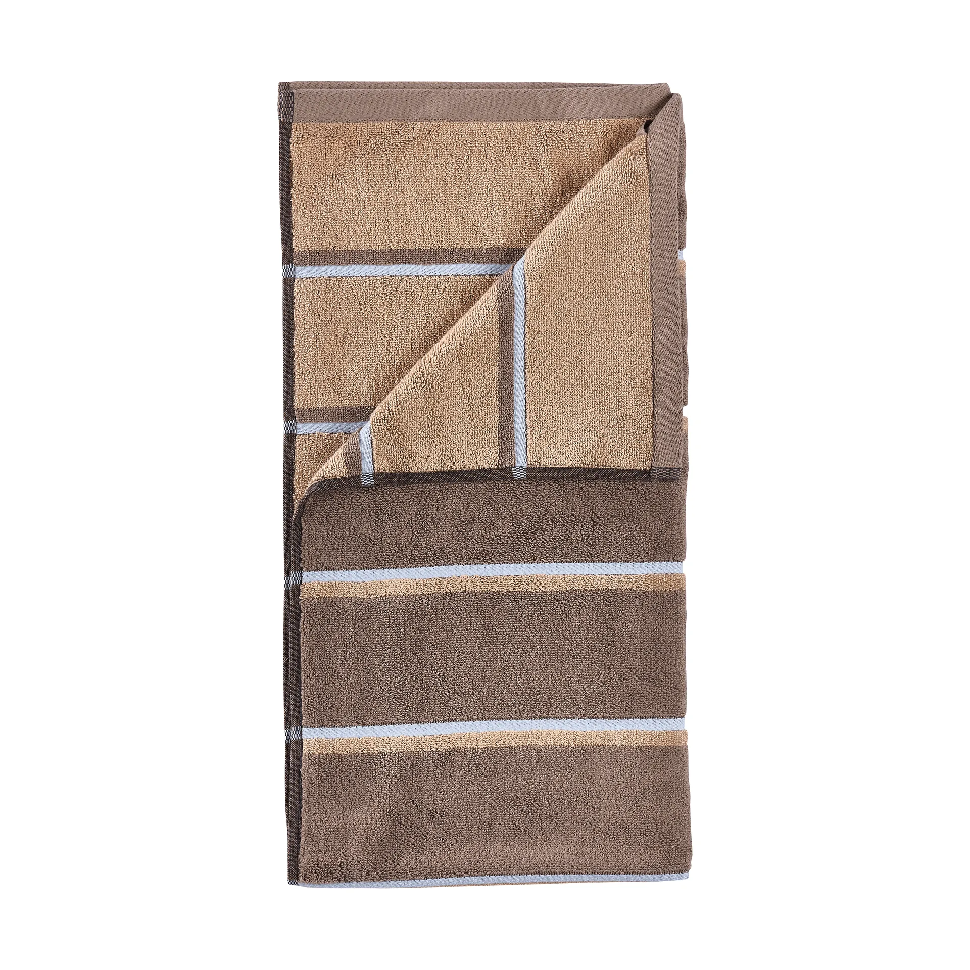 Sauna Handduk, Taupe-camel-sky blue, 50x100 cm Zone Denmark