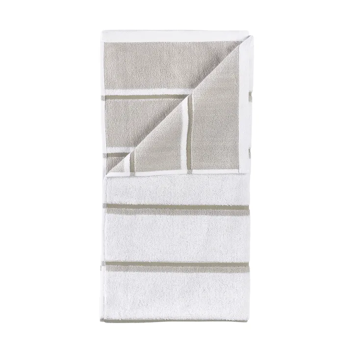 Sauna Handduk - White-soft grey-eucalyptus, 50x100 cm - Zone Denmark